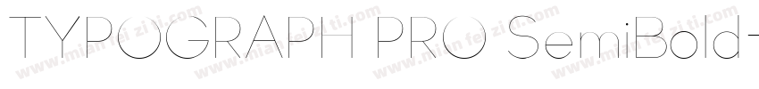 TYPOGRAPH PRO SemiBold字体转换